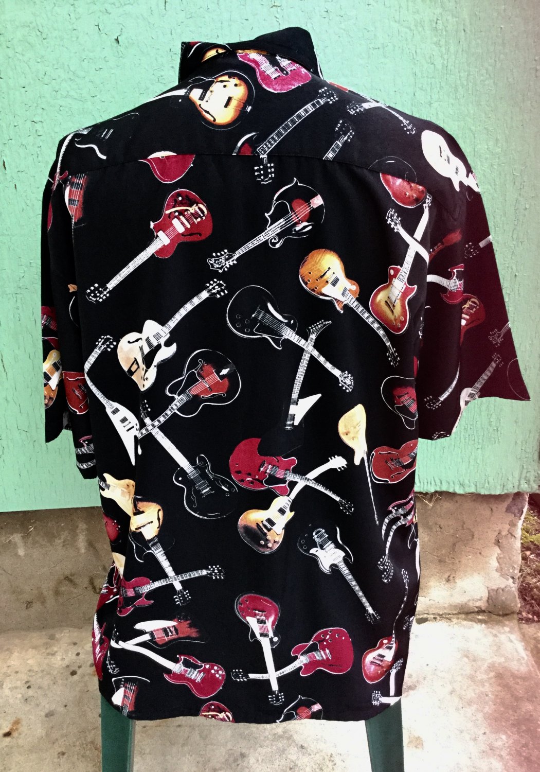 Men's Gibson Tour Wear by DragonFly Rockin Guitar Novelty Print Rock ...