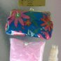 Vintage 60s WALK IN THE RAIN Ensemble Ladies Full Length PINK Raincoat & Booties in Floral Purse NIP