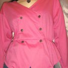 VTG 80s PINK Military Style Anchor Buttons Dolman Slv Blazer Jacket L nwt mint nos VTG 80s PINK Military Style Anchor Buttons Dolman Slv Blazer Jacket L nwt mint nos