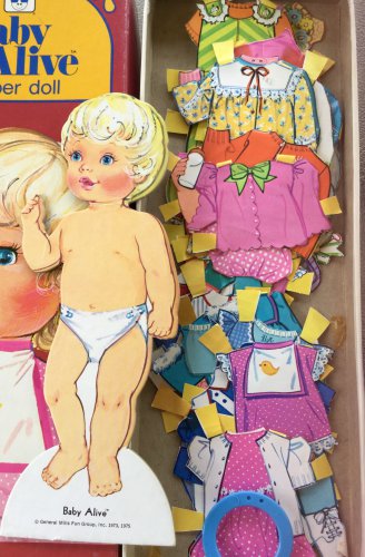 Vintage 1975 Baby Alive Paper Dolls Whitman Complete in box EX!