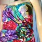 Vintage 80s BOMBSHELL BB Collections Watercolor Floral Party Pencil Dress XS