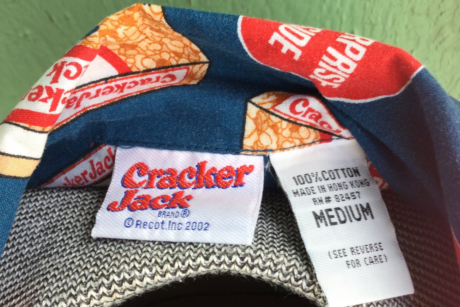 CRACKER JACKS Surprise Inside Novelty Print Mens RETRO Shirt Sz M wOw!