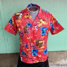 Vintage Men's Hawaiian Tropical Tiki Lounge Shirt SZ M/15 1/2