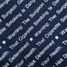 Surgeon General Warning Cigarette Smoking Danger Men's Vintage Novelty Necktie Surgeon General Warning Cigarette Smoking Danger Men's Vintage Novelty Necktie