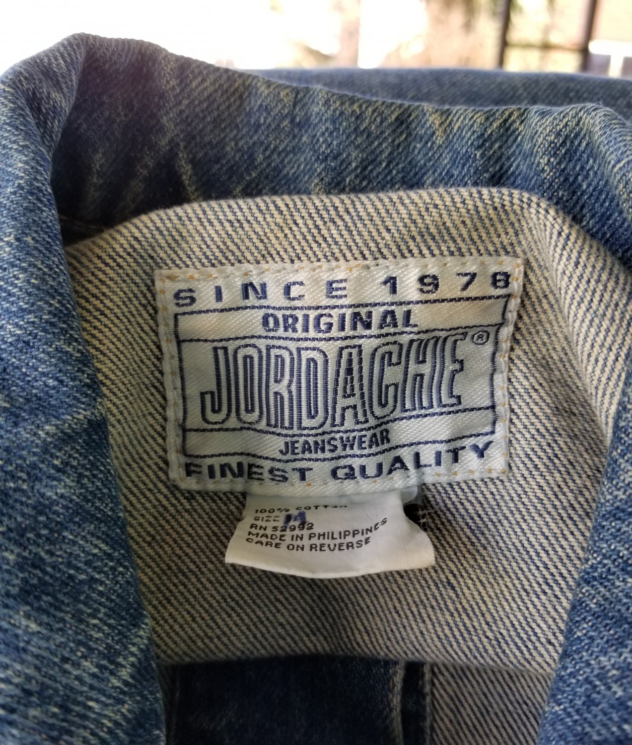 Classic Vintage 80s JORDACHE Men’s Blue Denim Jacket M