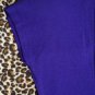 FLASHY 80s Electric Purple Lycra Wiggle MINI DRESS disco diva M