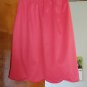 SEXY 60s MOD ELECTRO NEON Pink VF Satin Slip Skirt S pinup glam