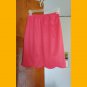 SEXY 60s MOD ELECTRO NEON Pink VF Satin Slip Skirt S pinup glam