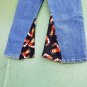 Vintage 80s 90s does 70s ELVIS PRESLEY DIY Revamped Flare High Waisted Jeans ooak Size 9