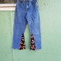 Vintage 80s 90s does 70s ELVIS PRESLEY DIY Revamped Flare High Waisted Jeans ooak Size 9
