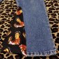 Vintage 80s 90s does 70s ELVIS PRESLEY DIY Revamped Flare High Waisted Jeans ooak Size 9