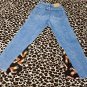 Vintage 80s 90s does 70s ELVIS PRESLEY DIY Revamped Flare High Waisted Jeans ooak Size 9