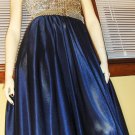SEXY DISCO DOLL 70s Navy Shimmer Glam Diva Polyester Skirt S/M SEXY DISCO DOLL 70s Navy Shimmer Glam Diva Polyester Skirt S/M
