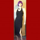 Vampy 80s Sexiest Slinky Black Formfit Halter Dress Size S Vampy 80s Sexiest Slinky Black Formfit Halter Dress Size S