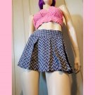 Vintage 60s Schoolgirl Pleated Fit & Flare Skater Mini Skirt XS Vintage 60s Schoolgirl Pleated Fit & Flare Skater Mini Skirt XS