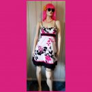 Vintage Abstract Floral Print Rockabilly Pinup Babydoll Party Dress Minidress Size 5 S Vintage Abstract Floral Print Rockabilly Pinup Babydoll Party Dress Minidress Size 5 S