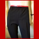 Vintage 80s High Waisted Black Polyester Pants Size M Vintage 80s High Waisted Black Polyester Pants Size M