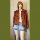 Vintage 90s does 60s Groovy Psychedelic Paisley Print Corduroy Button down Jacket L