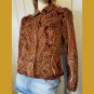 Vintage 90s does 60s Groovy Psychedelic Paisley Print Corduroy Button down Jacket L
