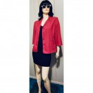 Vintage 90s EXPRESS Stretch RED Denim Blazer Jacket Size 11/12 Vintage 90s EXPRESS Stretch RED Denim Blazer Jacket Size 11/12