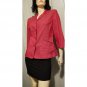 Vintage 90s EXPRESS Stretch RED Denim Blazer Jacket Size 11/12