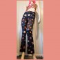 Vintage 90s does 60s Low Rise Flower Power Polyester Hip Hugger Pants SZ S/XS