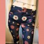 Vintage 90s does 60s Low Rise Flower Power Polyester Hip Hugger Pants SZ S/XS