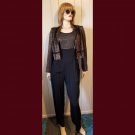 Vintage 80s 2-piece Metallic Leopard Print Jumpsuit & Jacket Outfit SZ S