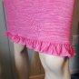 VTG Buffalo David Bitton High Waisted Pink Ruffle Bodycon Pencil Skirt S/M