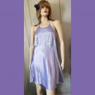 Vintage 90s Victoria’s Secret Satin Lilac Sequin Bodice Halter Babydoll Chemise M