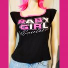 Vintage 90s Baby Girl Couture Glitter Logo Babydoll T-shirt XL JRS