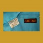 DISCO 80s Turquoise Blue High Waisted SKINNY Capri Cigarette Pants C'EST JOLIE XS