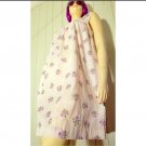 Vintage 70s Purple Flirty Floral BOHO House Dress Size M/L Vintage 70s Purple Flirty Floral BOHO House Dress Size M/L