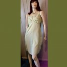 Vintage 60s Mint Pistachio Green Summery Cotton Slip Dress ooak Size 36