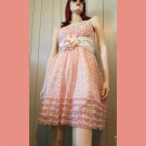 Glam Lolita Chantilly Lace Strapless Retro Sweetheart Party Dress Sz 11 Glam Lolita Chantilly Lace Strapless Retro Sweetheart Party Dress Sz 11