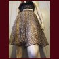 Vintage 80s Sheer Chiffon Leopard Print Circle Skirt Mini Skirt S/XS