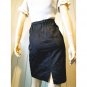 HE LOVES ME HE LOVES ME NOT 80s High Waisted Black Floral Pencil Skirt S