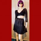 Vintage 80s Goth Gal Pleated Mini Slip Skirt Size S Vintage 80s Goth Gal Pleated Mini Slip Skirt Size S