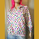 Vintage 80s Funky Geometric Print Pop Art Polka Dots Sporty Top Size S Vintage 80s Funky Geometric Print Pop Art Polka Dots Sporty Top Size S