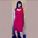 Vintage 90s Metrostyle Retro Red Pinup Doll Stretch Pencil Dress M. Vintage 90s Metrostyle Retro Red Pinup Doll Stretch Pencil Dress M.