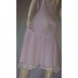Pink Princess Ultimate 50s Glamour Double Nylon Chiffon Slip Dress Gown S
