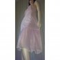 Pink Princess Ultimate 50s Glamour Double Nylon Chiffon Slip Dress Gown S