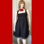 Retro Goth Gal Sheer Black Chiffon Overlay Babydoll Party Mini Dress SZ 10