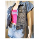 Vintage Y2K Venezia Cropped Blue Denim Buttondown Jean Jacket XL Vintage Y2K Venezia Cropped Blue Denim Buttondown Jean Jacket XL