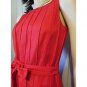 Calvin Klein Retro Red Fit & Flare Full Circle Skirt Party Dress P/S