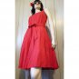 Calvin Klein Retro Red Fit & Flare Full Circle Skirt Party Dress P/S