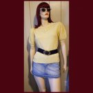 Vintage 80s Buttery Yellow Puff Sleeve Acrylic Sweater with Pearls! S/M Vintage 80s Buttery Yellow Puff Sleeve Acrylic Sweater with Pearls! S/M