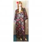 Vintage 60s 70s Vanity Fair Psychedelic MOD Glam Floral Print Maxi Robe Size L Vintage 60s 70s Vanity Fair Psychedelic MOD Glam Floral Print Maxi Robe Size L