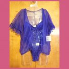 SEXY Vintage 90s Cachet Purple Chantilly Lace Teddy Bodysuit w/ Robe 2-Piece Negligée Set NWT XS SEXY Vintage 90s Cachet Purple Chantilly Lace Teddy Bodysuit w/ Robe 2-Piece Negligée Set NWT XS