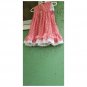 A Tiny Tots Original Vintage Little Girl’s Gingham Embroidered Ruffle Circle Skirt Dress Size 2